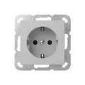 Produktbild: Gira 4453015 SCHUKO-Steckdose 16 A 250 V~ mit Shutter System 55 Grau matt