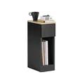 Produktbild: SoBuy Nachttisch schmal 20cm mit Schublade, 20x35x60 cm Schlafzimmer