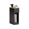 Produktbild: SoBuy-Tisch FBT111-SCH Schwarz 20 cm 1 Schublade Kleiner Nachttisch Modern