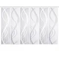 Produktbild: 6-teiliges Schiebevorhang-Set TIBASO - transparent-weiß - je 57x225 cm