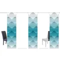 Produktbild: 5-teiliges Schiebevorhang-Set BENARI - petrol - je 60x245 cm