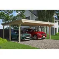 Produktbild: SKAN HOLZ Doppelcarport 'Emsland' 613 x 604 cm unbehandelt
