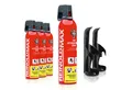 Produktbild: Xenotec Feuerlöschspray XENOTEC Premium Feuerlöschspray– REINOLDMAX– inkl. Wandhalterung, Dauerdruck, Löschschaum AFFF 1 %, (4-St) Auto, Wohnung, Wohnmobil, Garten, Grill