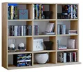 Produktbild: VCM Megosa Mini Sammelregal Megosa Mini Regal Bücherregal Aufbewahrung Bücherregal Schrank Dichtung Regal, Holz, Sonoma-Eiche, 83 x 102 x 23 cm