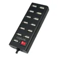 Produktbild: Kabel & Steckverbinder Logilink USB 2.0 Hub 13-Port mit Ein-/Ausschalter