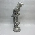 Produktbild: Casablanca  Skulptur Steampunk Parrot Papagei  silber antik Kunststein