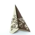 Produktbild: Mank Serviette Airlaid Pomp in Creme-Mocca, 40 x 40 cm, 50 Stück - Ornamente