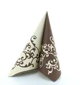 Produktbild: Mank Airlaid Servietten, 40x40 cm, Premium Einweg Serviette, stoffähnlich und saugstark, perfekt für Hochzeit & Partys 50 Stück, Pomp in Creme-Mocca