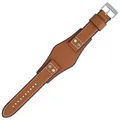 Produktbild: Fossil Uhrenarmband 22mm Leder Braun Silber - CH-2986 | LB-CH2986