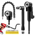 Produktbild: 14 Stück 105° Winkelschrauber Aufsatz Set, Winkelaufsatz Set bit Verlängerung, Winkelaufsatz für Akkuschrauber, Flexible Welle Bohrmaschine Bithalter Akkuschrauber, Winkelgetriebe, für Garage