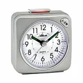 Produktbild: Atlanta Quarzwecker ohne Ticken Reisewecker Licht Snooze Crescendo Silber - 2114/19