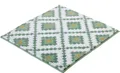 Produktbild: Kleine Wolke Badematte Alhambra, Höhe 15 mm, rutschhemmend beschichtet, fußbodenheizungsgeeignet, Baumwolle, quadratisch, modernes Rauten Muster, quadratisch & rechteckig erhältlich