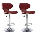 Produktbild: vidaXL Barhocker Barhocker 2 Stk. Weinrot Kunstleder (2 St)