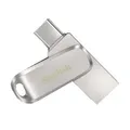 Produktbild: SANDISK Ultra Dual Drive Luxe USB-Stick, 256 GB, 400 MB/s, Silber