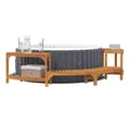 Produktbild: vidaXL Whirlpool 252 x 112 x 55,5 cm Whirlpool-Umrandung Halbrund 252x111,5x55,5cm Mass