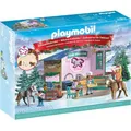 Produktbild: playmobil Adventskalender 71952 Weihnachtsbacken im Reitercafe, gefüllt mit Spielfiguren und Zubehör, 40 x 30 cm