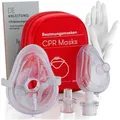Produktbild: Purahelp Erste-Hilfe-Set Beatmungsmasken Set (1x Erwachsene, 1x Kinder) - CPR Beatmungsmaske, (2 St), Hygienischer Mund-zu-Mund Beatmung Schutz