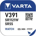 Produktbild: VARTA SILVER Coin V391/SR55 Napfblister 1 Uhrenbatterien, SILVER Coin