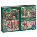 Produktbild: Falcon 11329 Victor McLindon Corner Shops 4x1000 Teile Puzzle