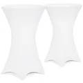 Produktbild: DeubaXXL DE Stehtischhusse 2er-Set Weiß Ø70cm 996380