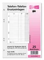 Produktbild: VELOFLEX - Karton Ersatzeinlage DIN A5 für Telefonringbücher | 25 Blatt aus Karton, für Telefon- und Faxringbücher, DIN A5, Lochung 45 x 65 x 45 und 80 mm