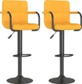 Produktbild: vidaXL Barhocker 2 Stk. Senfgelb Stoff