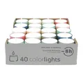 Produktbild: Colorlights Pastell-Edition, WENZEL-Teelichter, Brenndauer ca. 8h, 24/38 mm, 40 