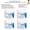 Produktbild: CeraVe Feuchtigkeitscreme Gesicht & Körper Pflegecreme für Trockene Haut 4x340g