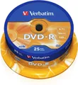 Produktbild: Verbatim DVD-Rohlinge DVD-R 4,7GB 16X 25er SP 25 Stück
