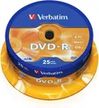 Produktbild: Verbatim DVD-Rohlinge DVD-R AZO 16x 4.7GB (25er Spindel)