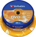 Produktbild: Verbatim DVD-R 25er Spindel 4,7GB 16x Scratch Resistant DataLife Plus