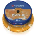 Produktbild: DVD-R Matt Silver 4.7GB, 16x, 25er Spindel DVD-Rohlinge