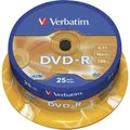 Produktbild: Verbatim DVD-R Rohlinge 25er Spindel 4.7GB, 25 Stück