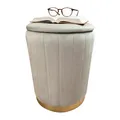 Produktbild: Hocker Samt Sitzhocker Samthocker Aufbewahrungshocker Beistellhocker Stauraum
