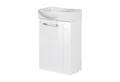 Produktbild: FACKELMANN Waschbecken SBC SCENO Gäste WC Set 2-teilig 45 cm, Weiß, links, Keramik