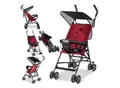 Produktbild: KIDIZ® Kinderwagen CITY Buggy Kinderbuggy klappbar Sportwagen Faltbar 360° 4-Zoll-Räder Inkl. Sonnen- und Regenverdeck zusammenklappbar 5-Punkt-Sicherheitsgurt ab 6 Monate