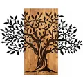 Produktbild: Objektbild, Braun, Schwarz, Holzwerkstoff, 72x58 cm, Bilder und Zubehör, Wandbilder, Metallbilder