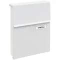 Produktbild: ARREGUI Line E6801 Briefkasten aus Verzinktem Stahl, Größe S (DIN A5 Post), Wandbriefkasten für den Außenbereich, Postkasten mit Schutzklappe, Weiß