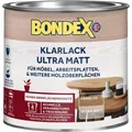 Produktbild: BONDEX Klarlack Ultra Matt 0,25 Liter farblos - wasserbasierend