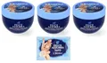 Produktbild: 3er-Pack PAGLIERI Felce Azzurra Creme Feuchtigkeitsspendende Körpercreme Crema Corpo Idratante 250ml + 1er-Pack Kostenlos Felce Azzurra Talkumpuder, 100g-Beutel
