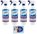 Produktbild: 4er-Pack Quasar Doccia Vetri,Duschglas Reiniger,Reinigungsmittel 650ml + 1er-Pack Kostenlos Felce Azzurra Talkumpuder, 100g-Beutel
