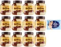 Produktbild: 12er-Pack Nutkao Crema Bicolore Cacao,Nocciole e Vaniglia,Streichfähige Creme Kakao mit Haselnüssen und Vanille, 400g-Glas + 1er-Pack Kostenlos Felce Azzurra Talkumpuder, 100g-Beutel