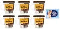 Produktbild: 6er-Pack Nutkao Crema Bicolore Cacao,Nocciole e Vaniglia,Streichfähige Creme Kakao mit Haselnüssen und Vanille, 330g-Glas + 1er-Pack Kostenlos Felce Azzurra Talkumpuder, 100g-Beutel