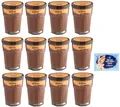 Produktbild: 12er-Pack Nutkao Crema Cacao con Nocciole,Streichfähige Creme Kakao mit Haselnüssen,Italienische Creme, 330g-Glas + 1er-Pack Kostenlos Felce Azzurra Talkumpuder, 100g-Beutel