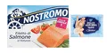 Produktbild: 10er-Pack Nostromo Filetti di Salmone al Naturale,Natürliche Lachsfilets,110g + 1er-Pack Kostenlos Felce Azzurra Talkumpuder, 100g-Beutel