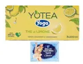 Produktbild: 16er-Pack Yoga Yotea Thè Limone,Erfrischendes Alkoholfreies Getränk,Eistee mit Zitrone,3x200ml Brik + 1er-Pack Kostenlos Felce Azzurra Talkumpuder, 100g-Beutel
