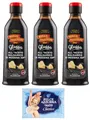 Produktbild: 3er-Pack Monari Federzoni Glassa all'Aceto Balsamico di Modena,Glasur Creme mit Balsamico-Essig aus Modena I.G.P.,300g + 1er-Pack Kostenlos Felce Azzurra Talkumpuder, 100g-Beutel