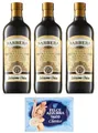 Produktbild: 3er-Pack Barbera Selezione Unica Natives Olivenöl Extra,Olio Extra Vergine di Oliva,1Lt Glasflaschen + 1er-Pack Kostenlos Felce Azzurra Talkumpuder, 100g-Beutel