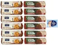 Produktbild: 12er-Pack Testpaket Biscotti Cereali Cioccolato Ore Liete 250g + Gran Cereale 230g Kekse mit Müsli und Schokoladen Verpackt in Tube + 1er-Pack Kostenlos Felce Azzurra Talkumpuder, 100g-Beutel