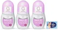 Produktbild: 3 x Breeze PerfectBeauty Deodorant Roll-On 50 ml + 1 Packung Talkum Felce Azzurra gratis, Beutel mit 100 g